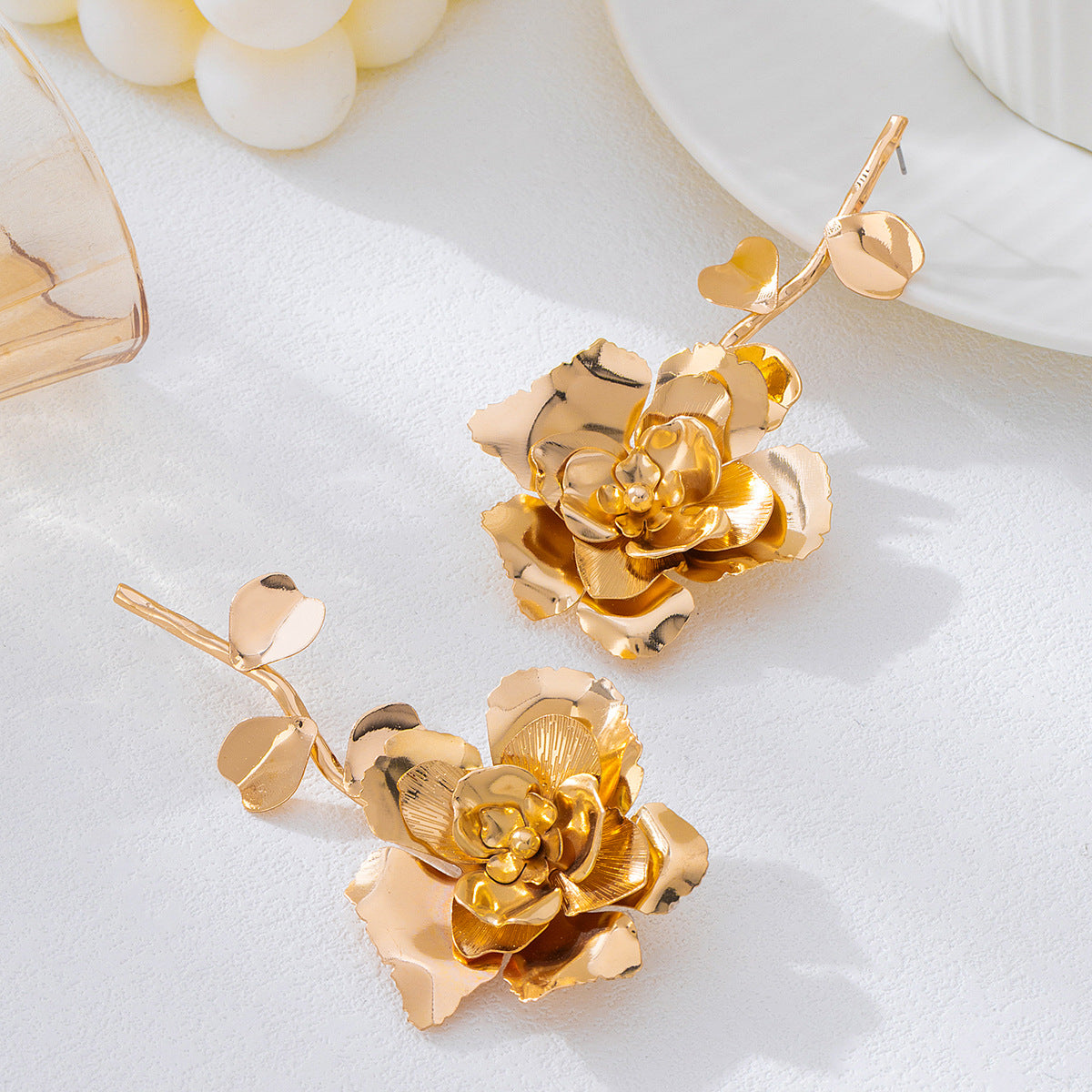 Fashion Premium Tassel Flowers For Banquet Party Earrings