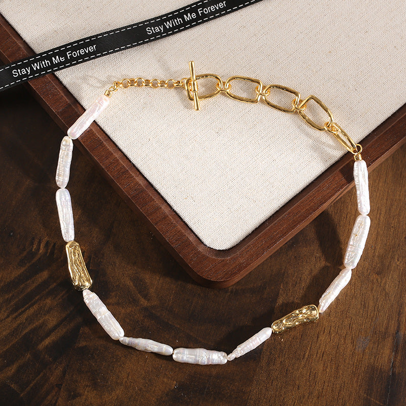 Freshwater Pearl Light Luxury Minority Sweater Chain High-grade Niche Necklace