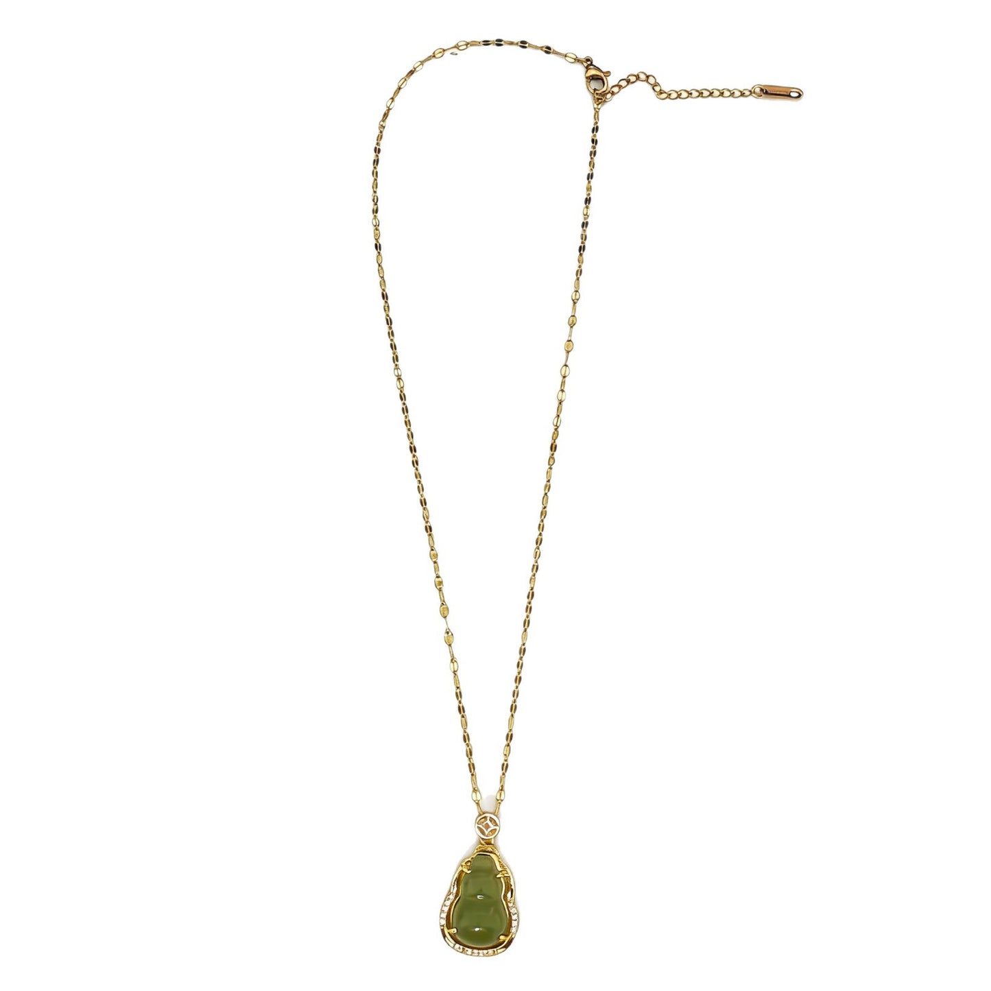 Titanium Steel No Fading Gourd Light Luxury Temperament Fashion Short Necklace