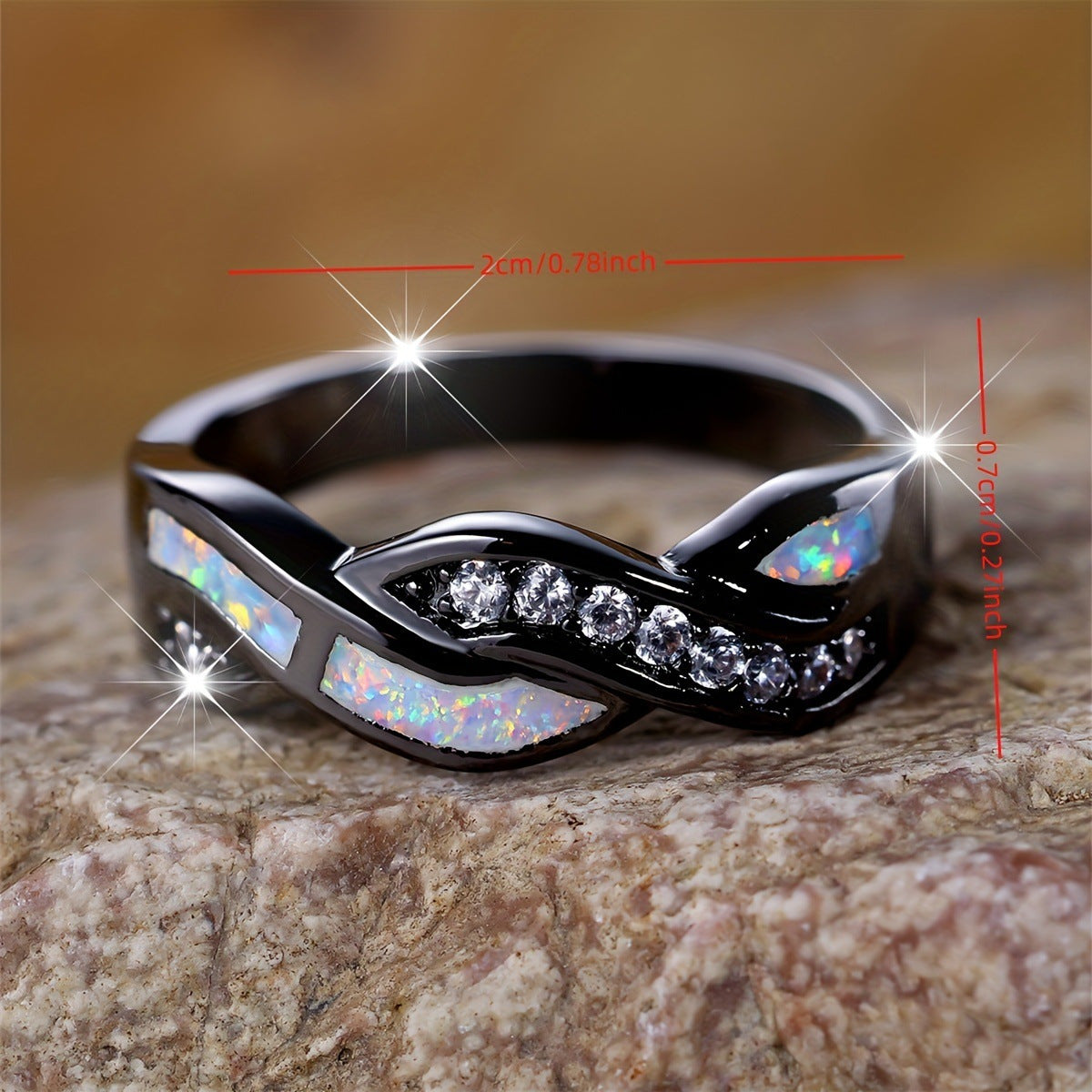 Simple Personality Special Interest Light Luxury Elegant Twist Cross Engagement Rings