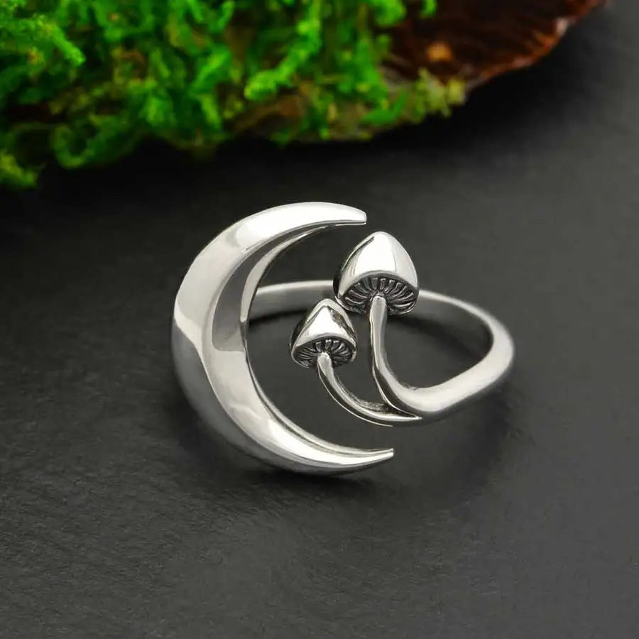 Mushroom Open Female Creative Simple Alloy Ring