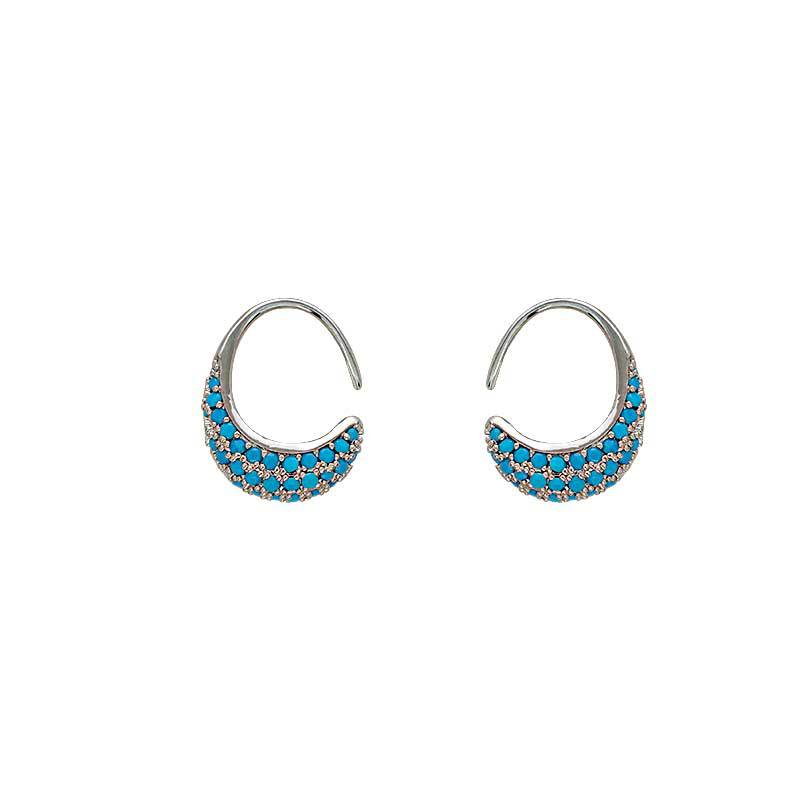 Women's High-grade Turquoise Inlaid Ear Hook Stylish Unique Earrings