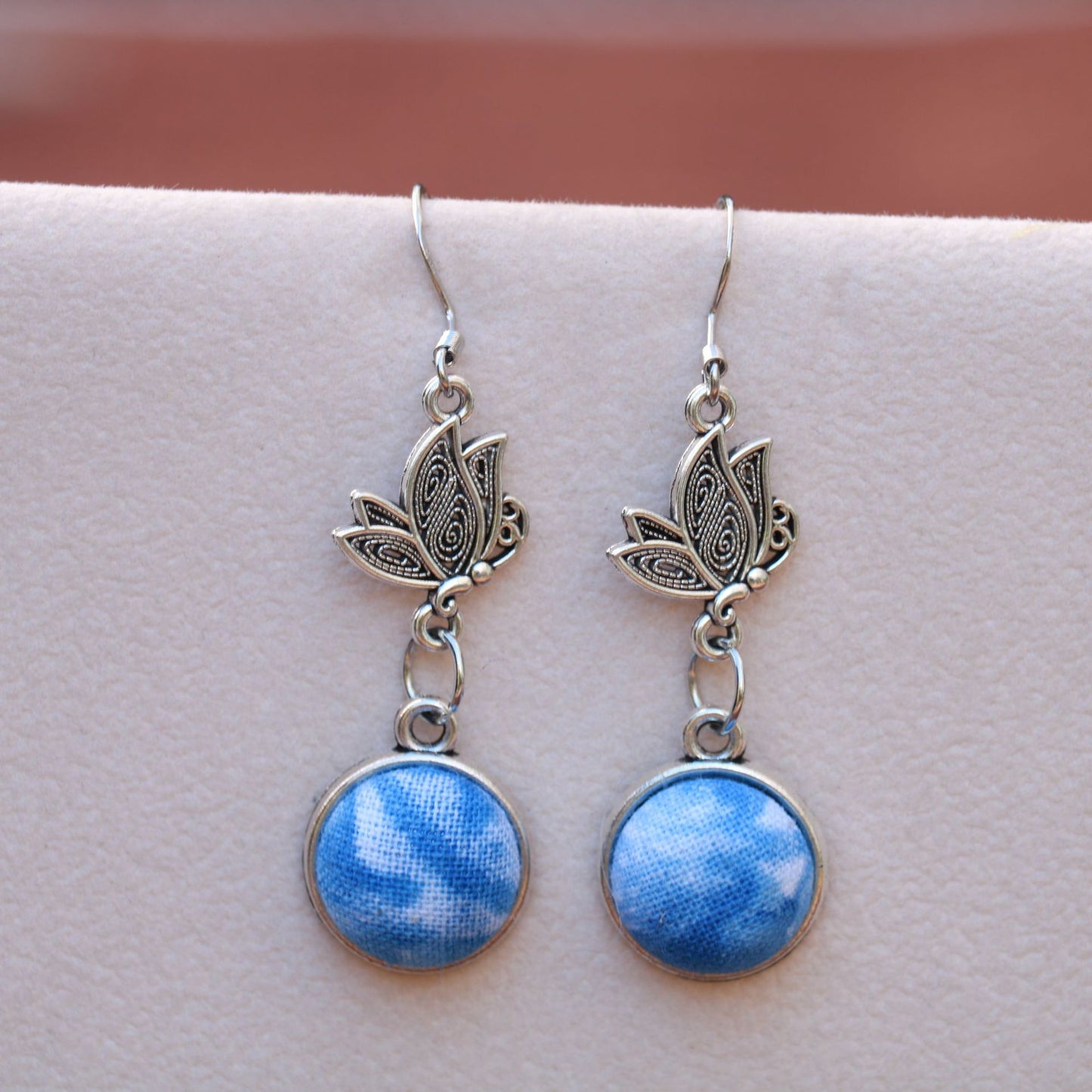 Yunnan Dali Ethnic Style Handmade Fabric Earrings