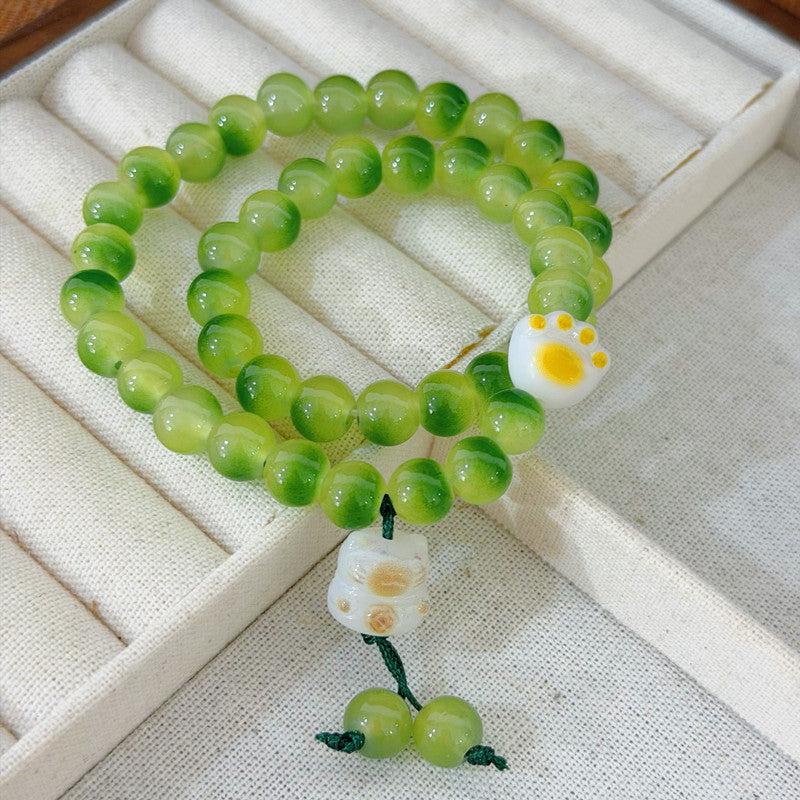 Double Layer Twin Chinese Style Safe National Circle Niche String Bracelet
