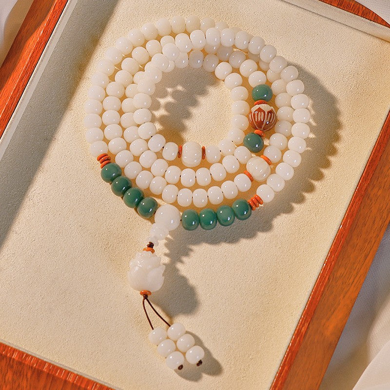 Jade Bodhi Design Buddha Beads Pliable Temperament Hand Toy Seed Bracelet