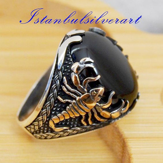 Sells Precious Stones Nostalgic Retro Scorpion Rings