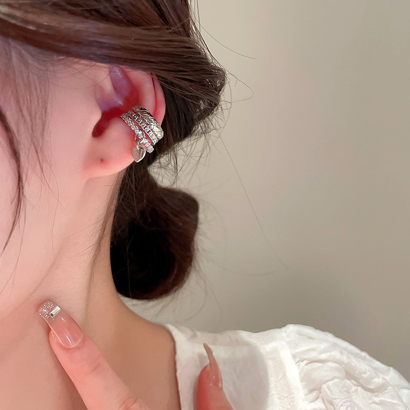 Tassel Ear Clip Vintage Court Style Rings