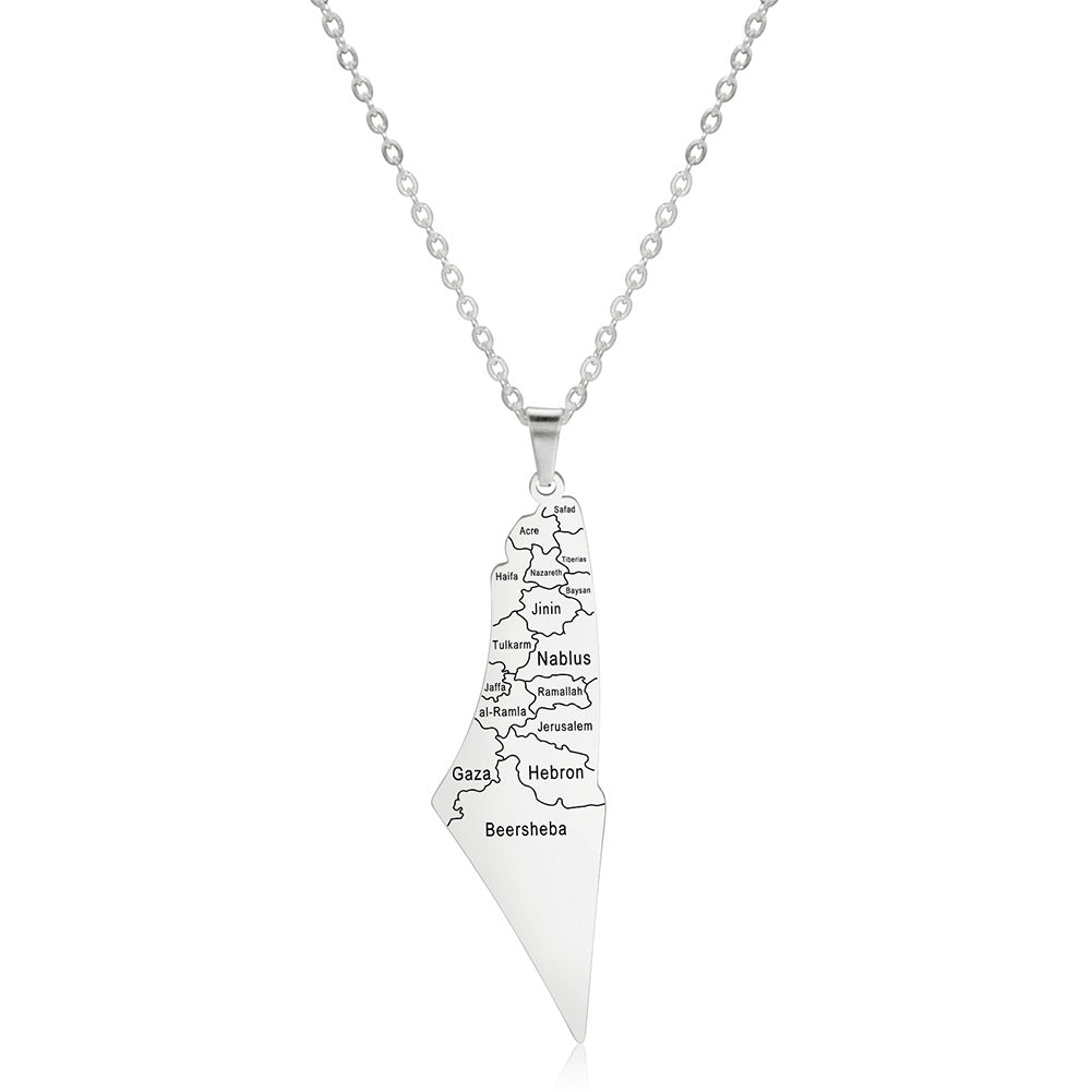 Israel Map Affordable Luxury Style Trendy Necklaces