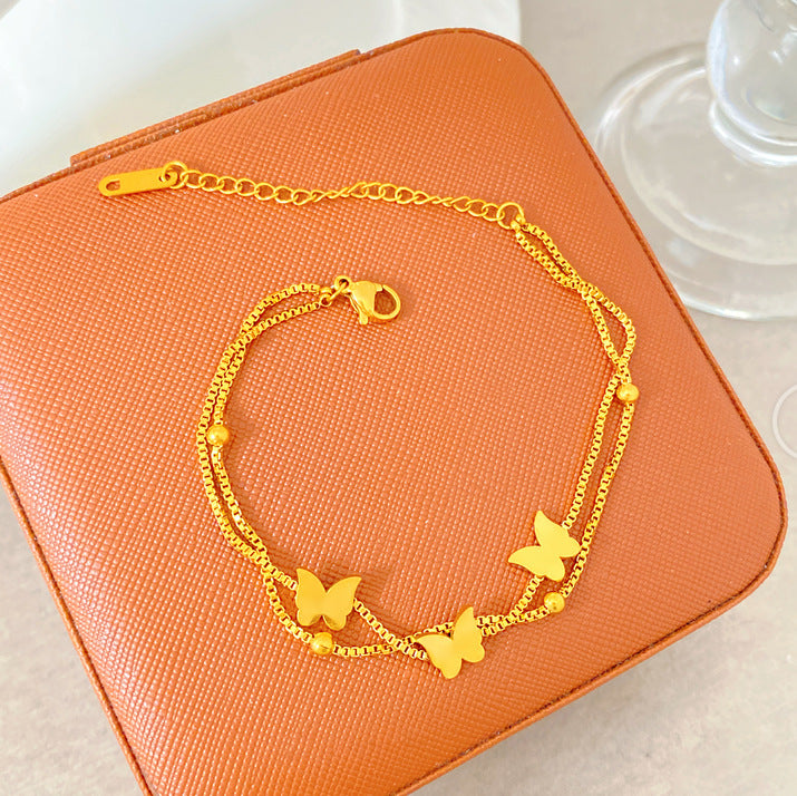 Light Luxury Micro Inlaid Zircon Woven Wire Mesh Fashion Temperament Bracelet