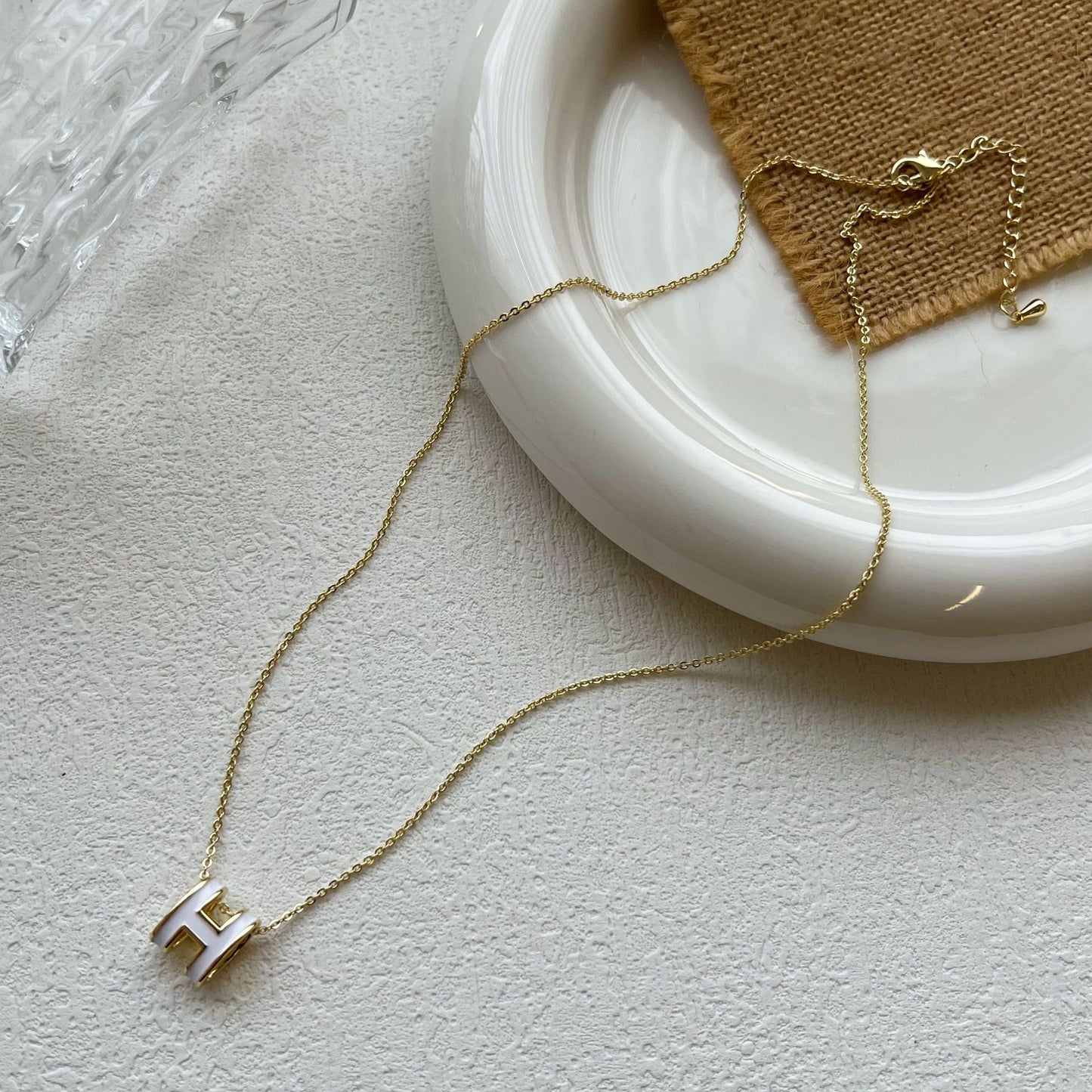 Women's Letter Light Luxury Design Simple Niche Clavicle Necklaces