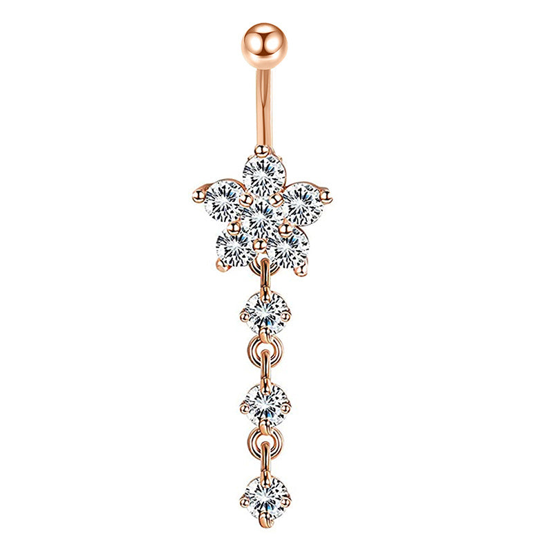 Mix Match Zircon Navel Suit Human Body Rings