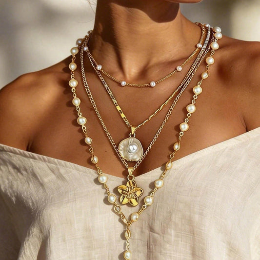 Women's Creative Three-dimensional Flower High Sense Tassel Necklace