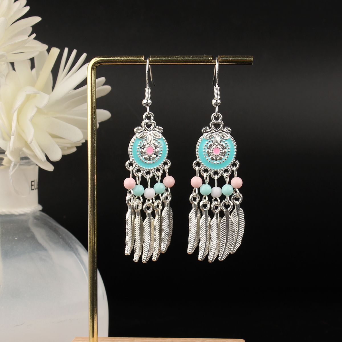 Ethnic Style Long Fringe Exotic Holiday Trip Earrings