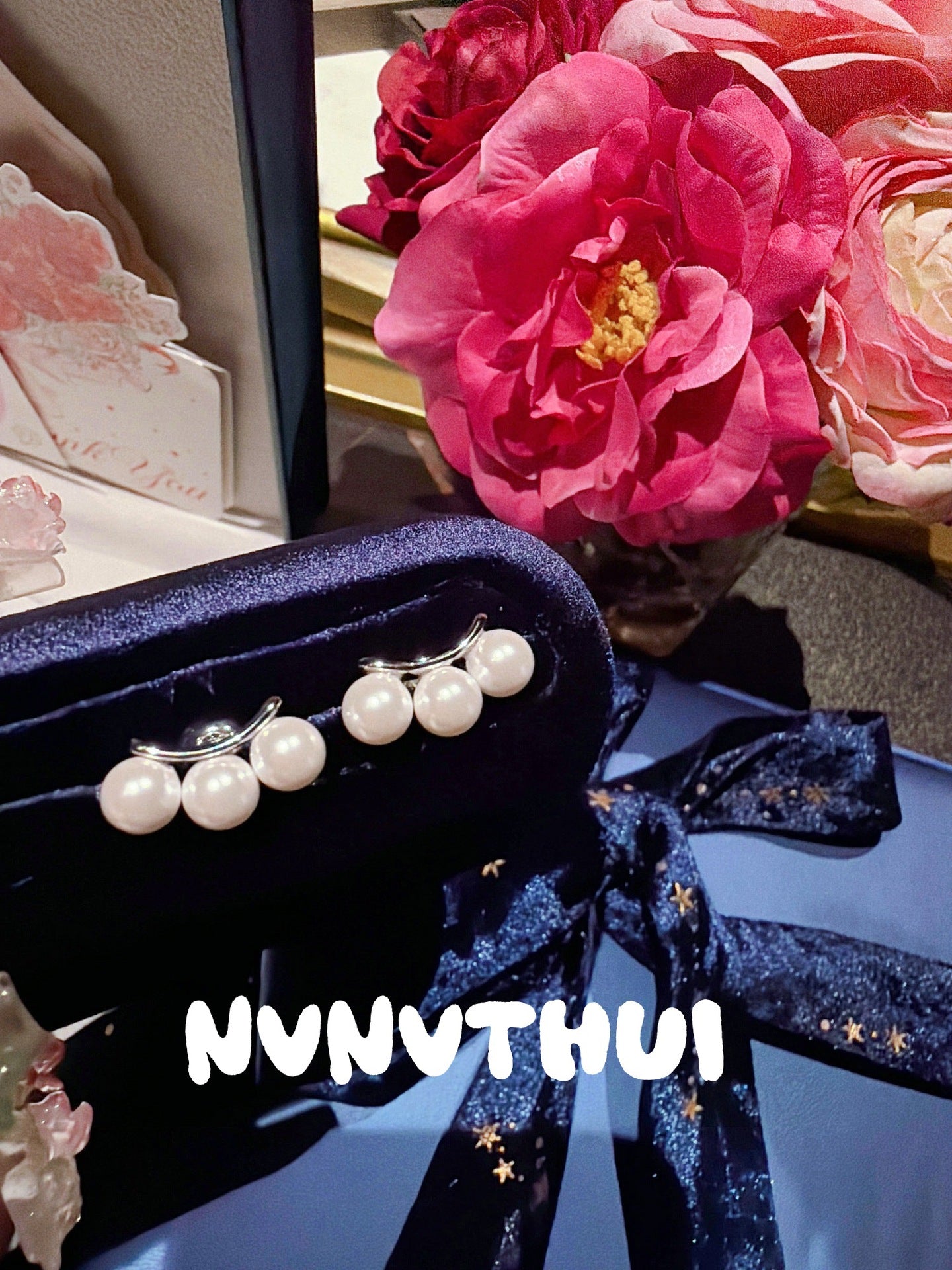 White Starry Pearl Birthday Gift Moonlight Smile Wedding Necklace