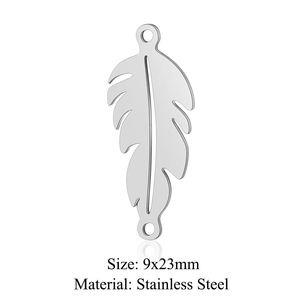 Feather Wings Titanium Steel Lucky Tree Pendants