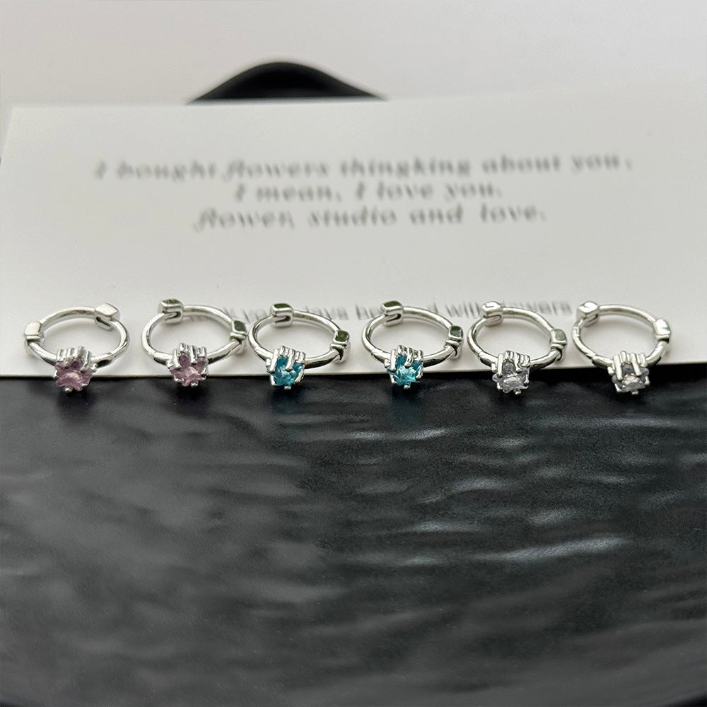 Diamond Suit Clip Exquisite Fashion Versatile Design Rings
