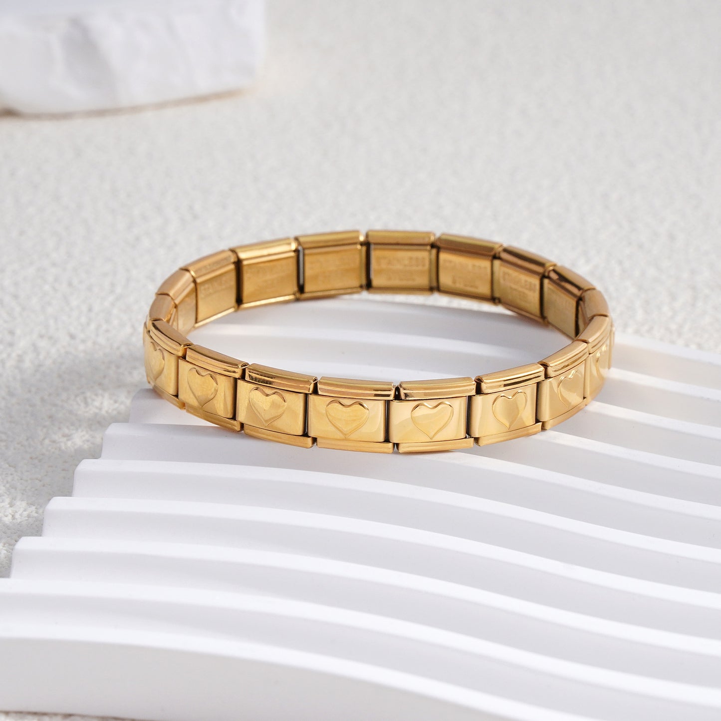 Innovative Classic Module Gold-plated Pattern Stainless Bracelets