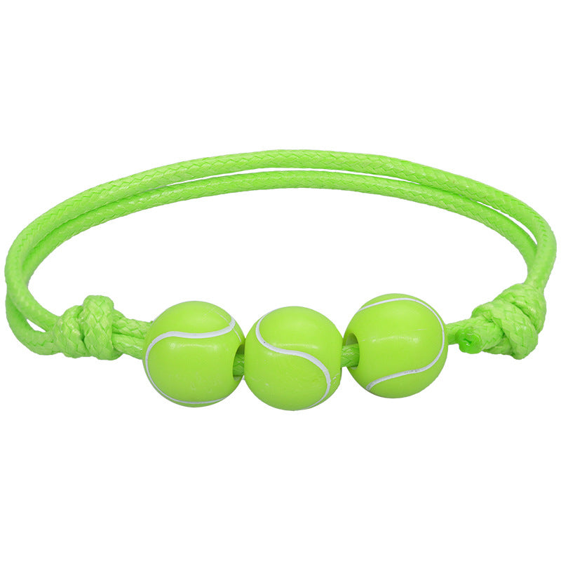 Basketball Baseball Wax Line Woven Softball Tennis Rugby Bracelets