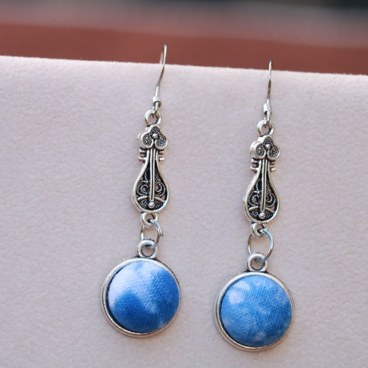Yunnan Dali Ethnic Style Handmade Fabric Earrings