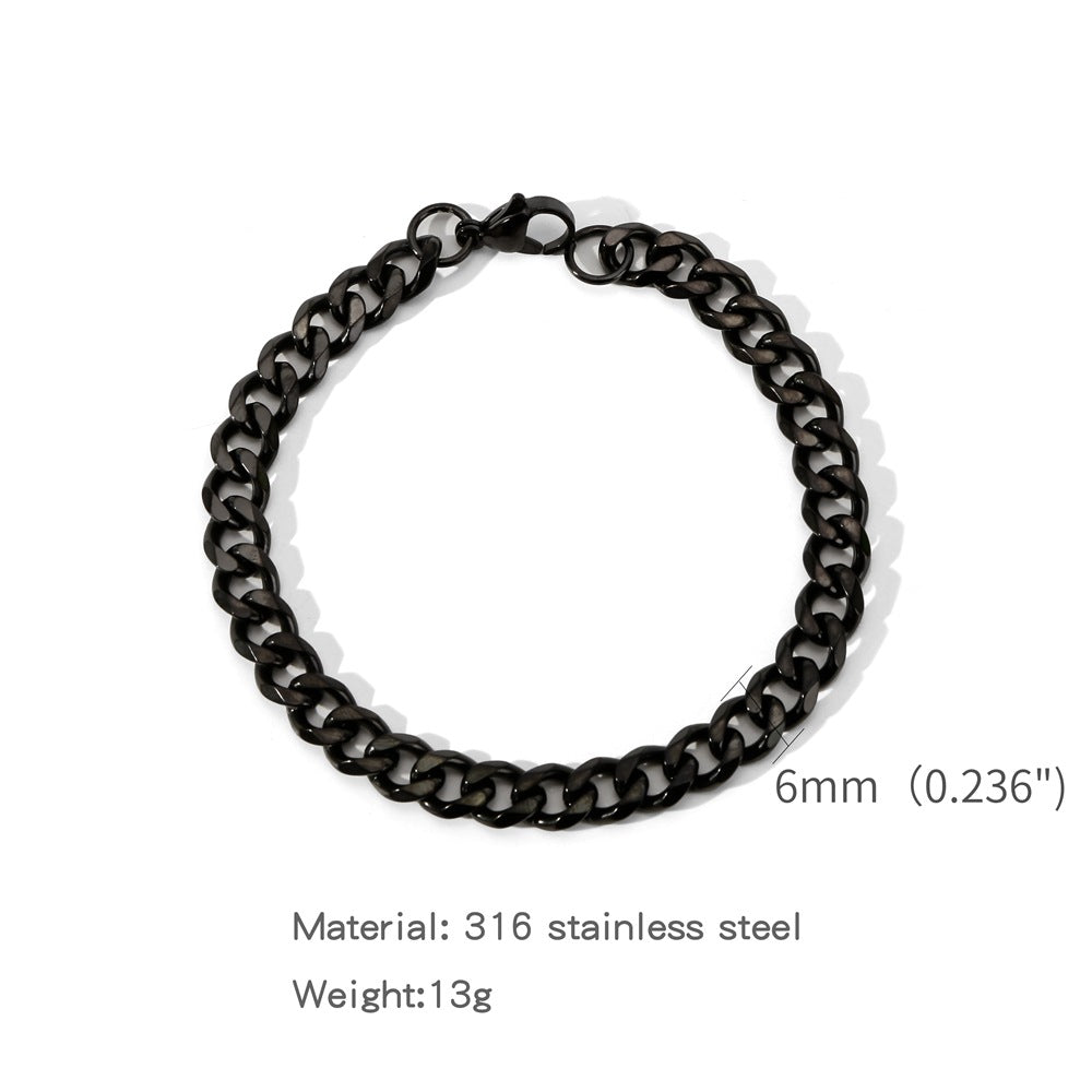 Fashion Electroplated Single Woven Grinding Six Bracelets