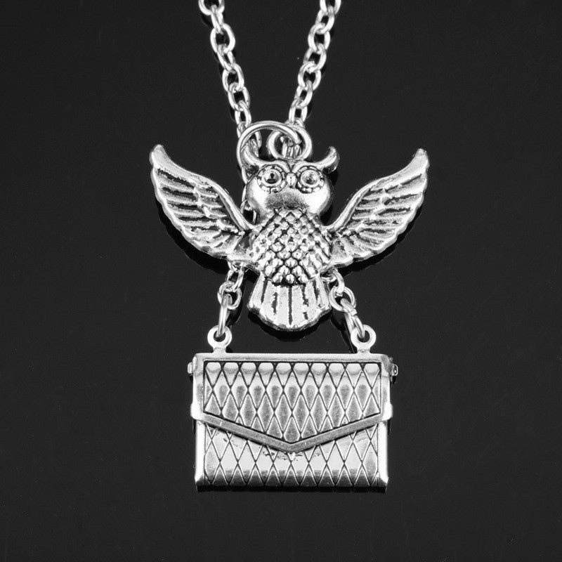 Television Magic Academy Chateau Death Creative Flying Bird Necklace