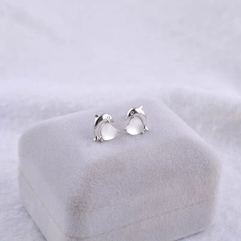 Opal Exquisite Petite Simple Design High Earrings