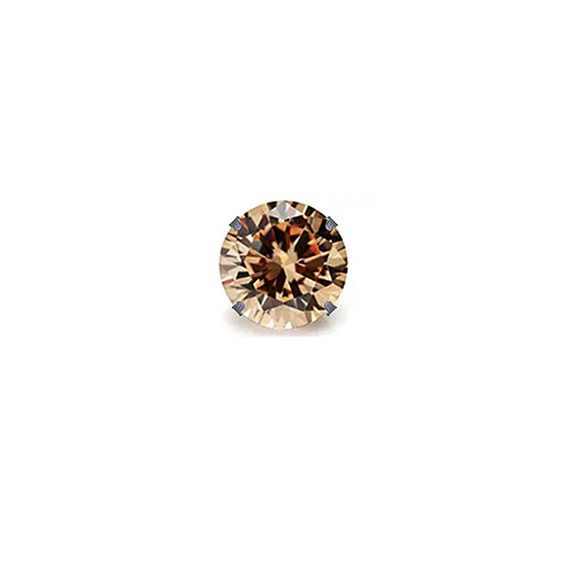 Titanium Alloy Ear Pointed Bottom Inlaid Zircon Replacement Head Labret Stud Earrings