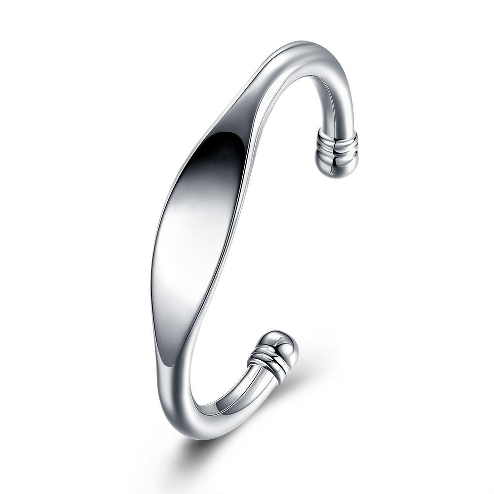 Durable Classic Comfortable Sier-plated Flat Popular Bracelets