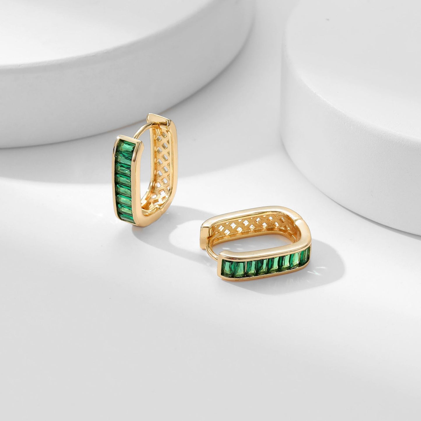 Women's Zircon High Class Elegant Gang Drill Simple High-grade Exquisite Ear Buckle
