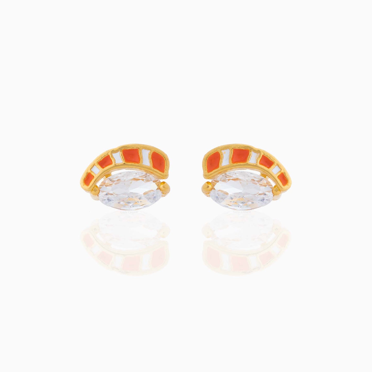 Hamburger Series Exquisite Real Gold Color Rings