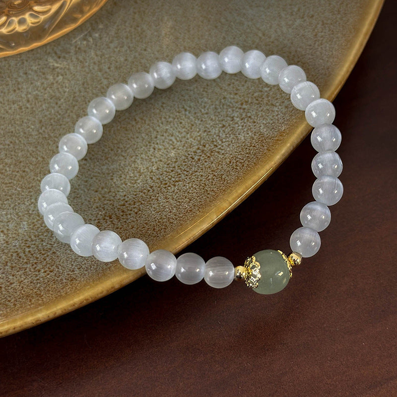 Style Versatile Simple Matching Opal Beaded Female Gentle Bracelets
