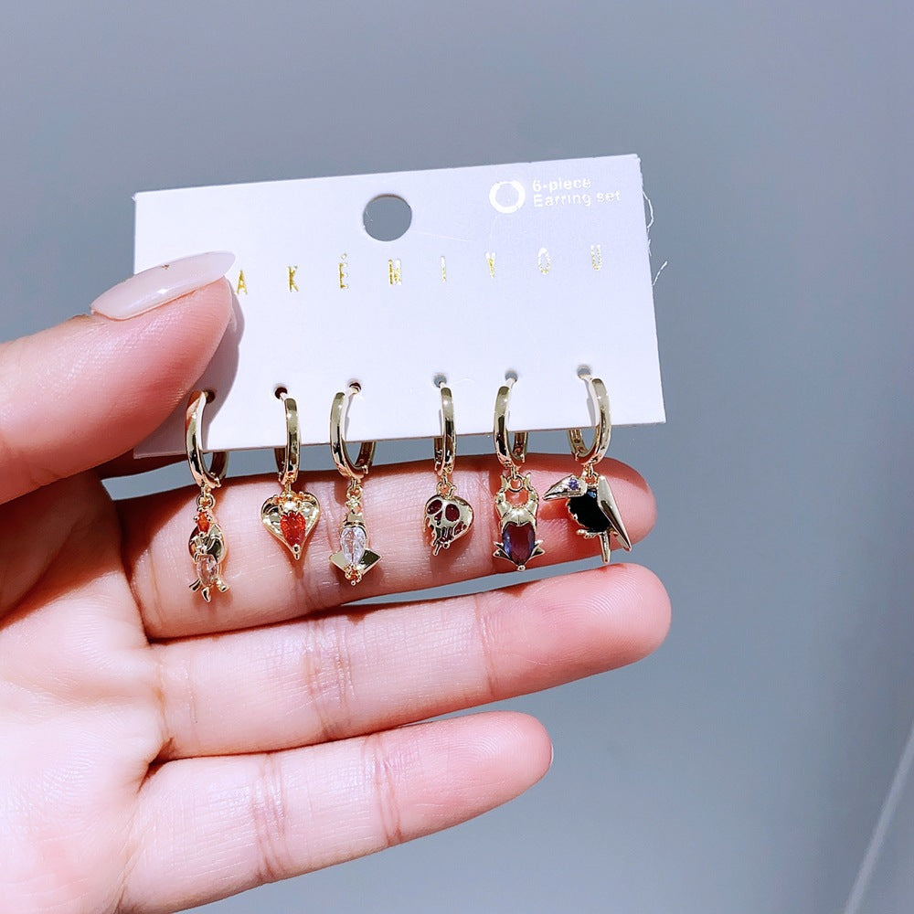 Fairy Tale Movie Villain Series Color Earrings