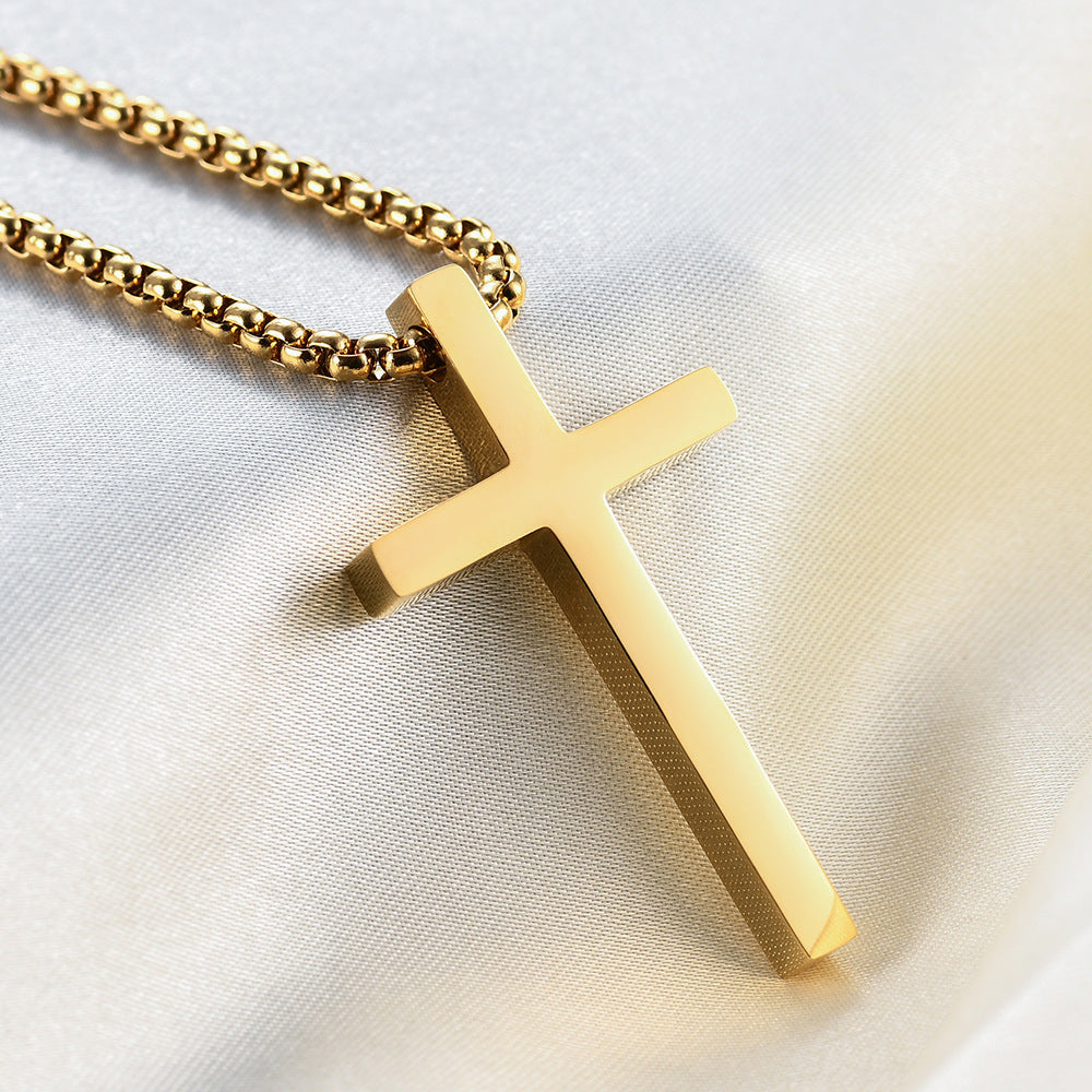 Titanium Steel Cross Female Personality Stainless Necklaces