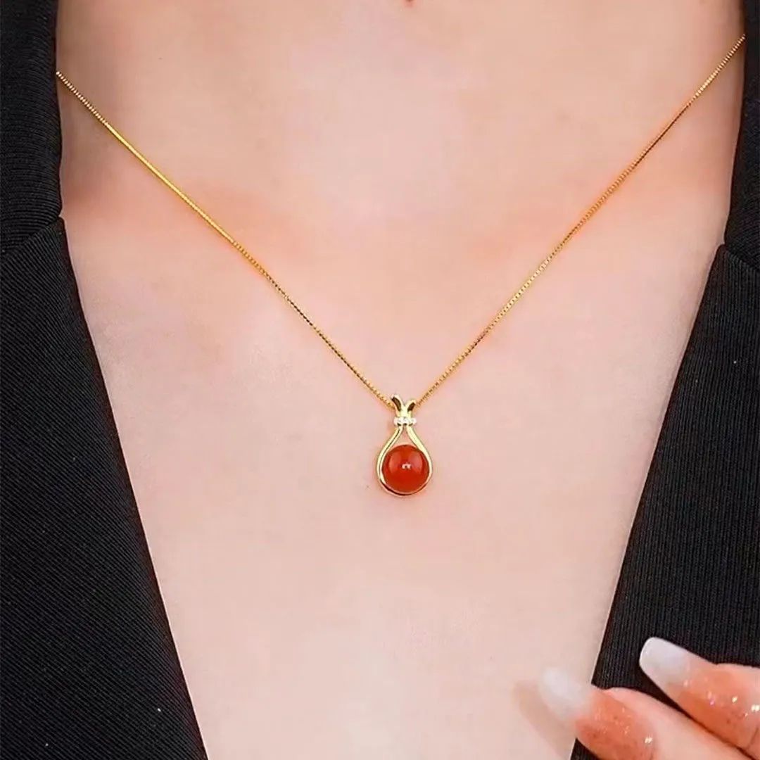Women's Agate Light Luxury Fashion Clavicle Chain Necklaces