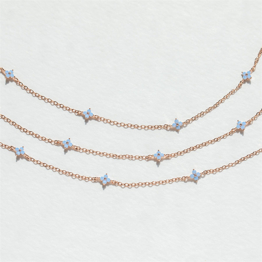Flower Summer Female Crane Simple Exquisite Classic Necklaces