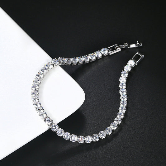 Women's High-grade Light Luxury Rhinestone For Design Simple Full Bracelets