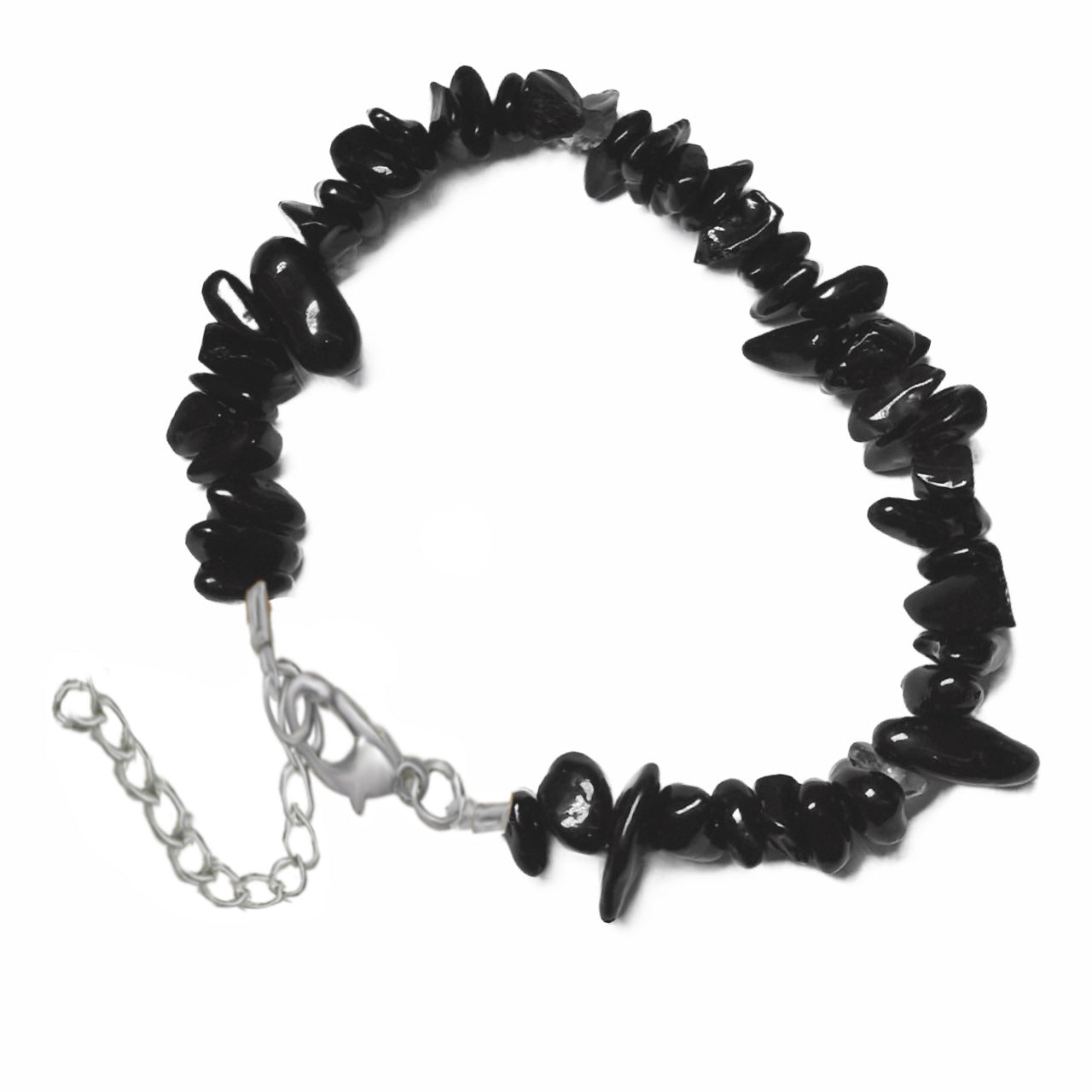 Natural Crystal Agate Gravel Irregular Stone Lobster Bracelet