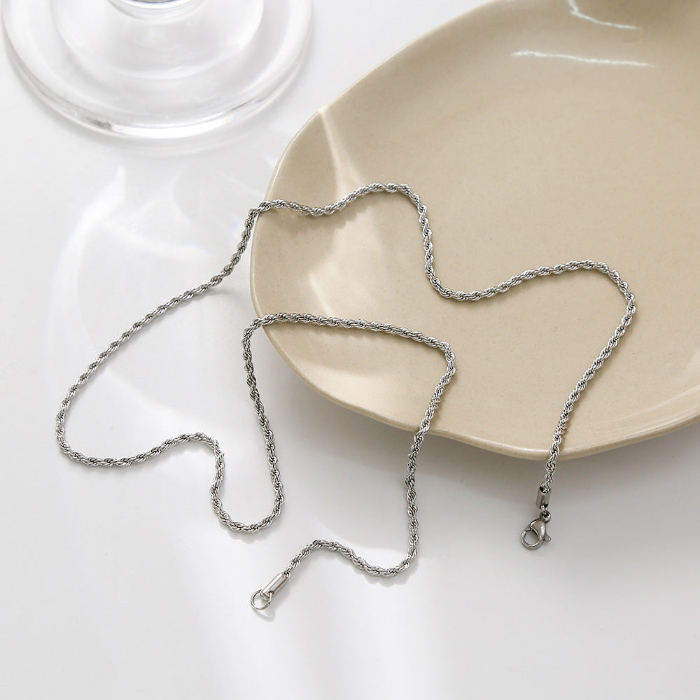 Women's & Men's Hemp Flowers Chain Fashionable Man Simple Necklace