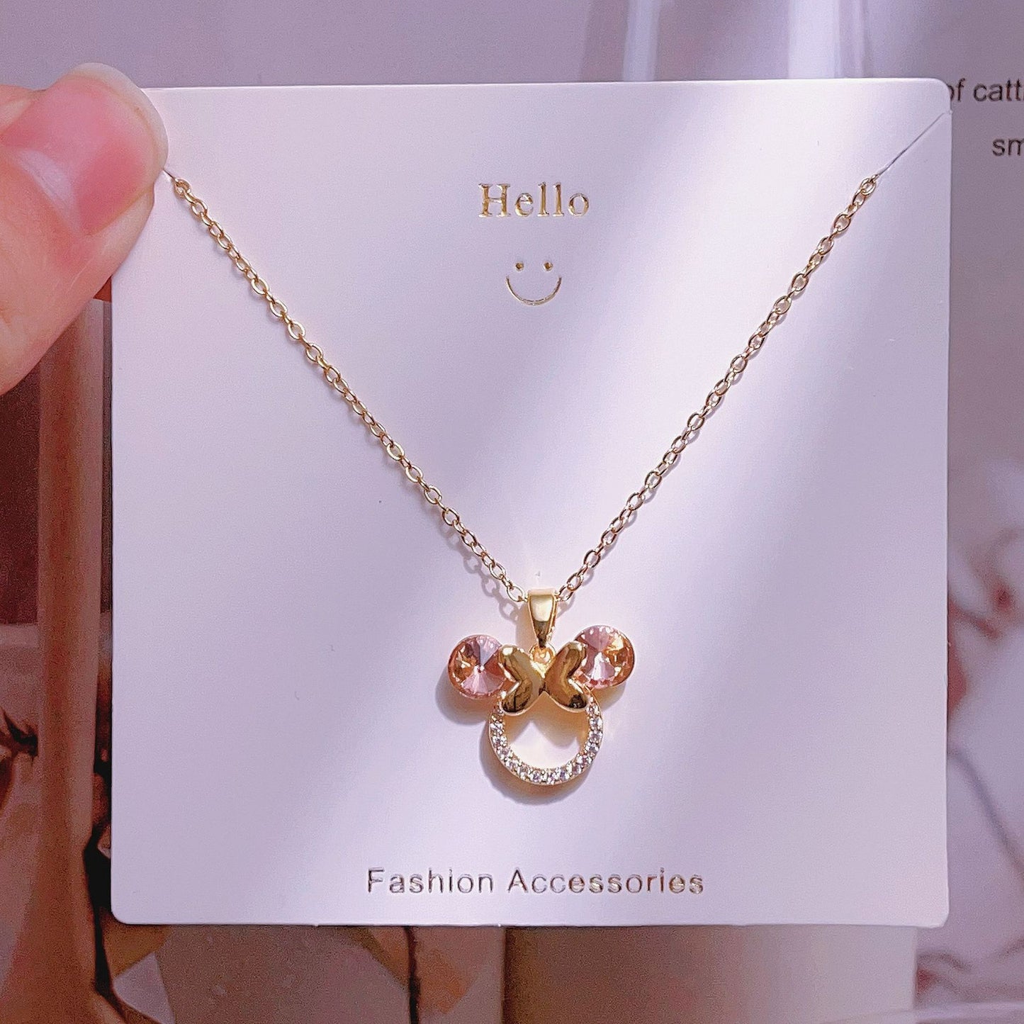 Women's Fashion Simple Love Design Light Luxury Necklace