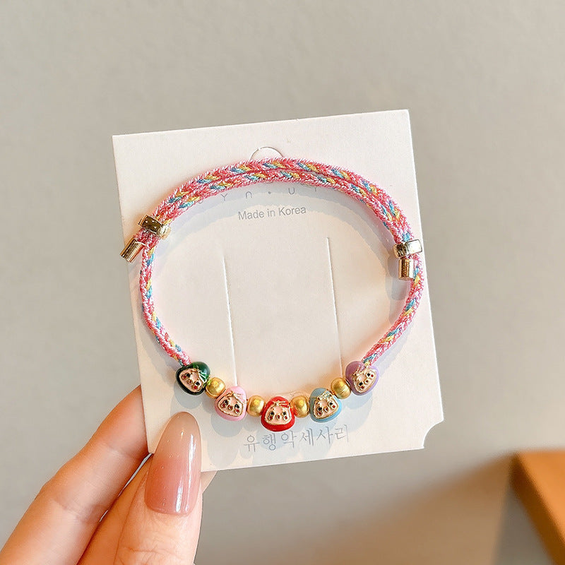 Small Gift Tassel Adjustable Red Rope Dragon Boat Festival Bracelet