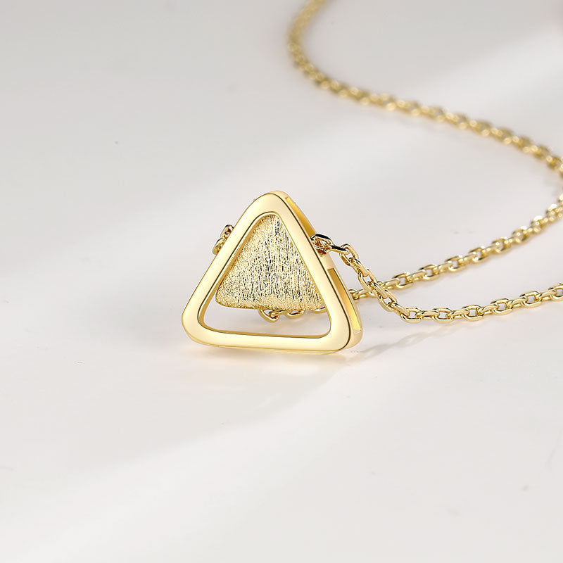 Wear Light Luxury Triangle Female Simple Cold Style Elegant Necklaces