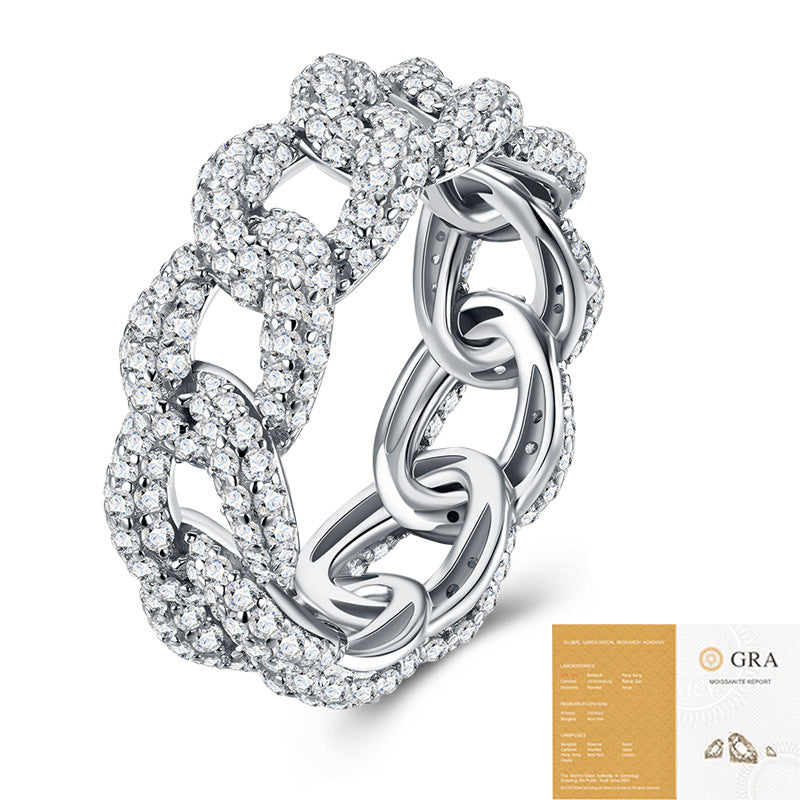 Women's Chain Does Not Fade Light Luxury Minority Design Sense High Ring