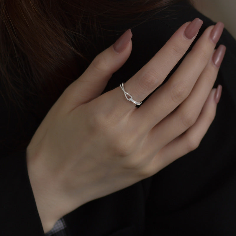 Women's Versatile Exquisite High Sense Light Luxury Minority Cold Ring