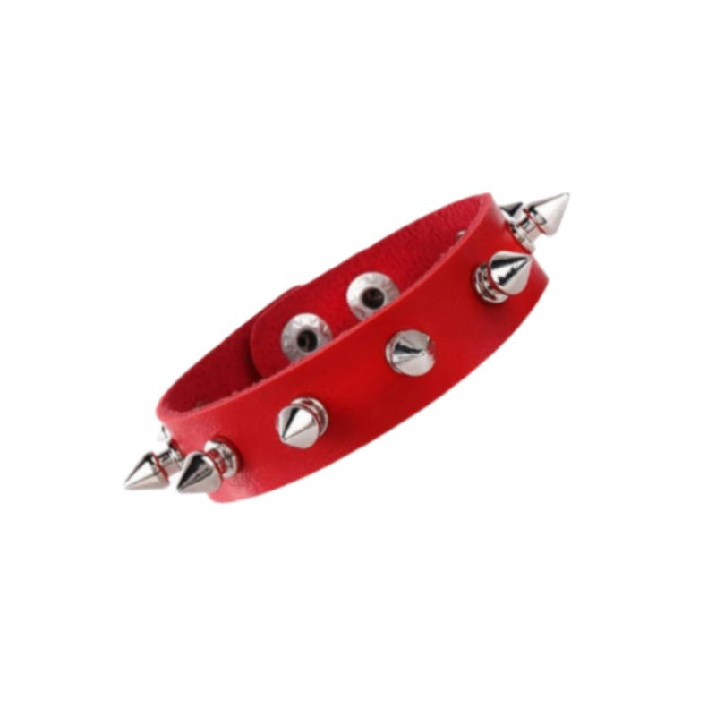 Style Punk Rock Leather Gothic Spike Trend Bracelets