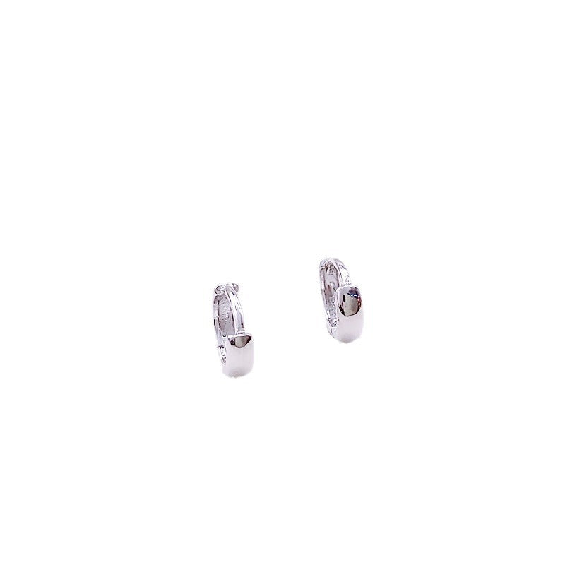 Simple Temperament Bones Sterling Sier Clip Unisex Argent Ear Buckle