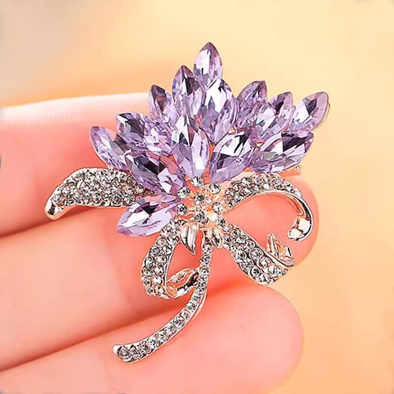 Golden Pearl Corsage Wheat Brooch Female High-grade Brooches
