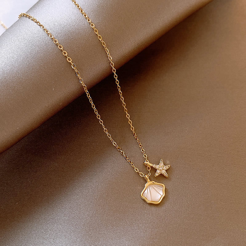 Women's Love Opal Affordable Luxury Fashion Clavicle Chain Necklace