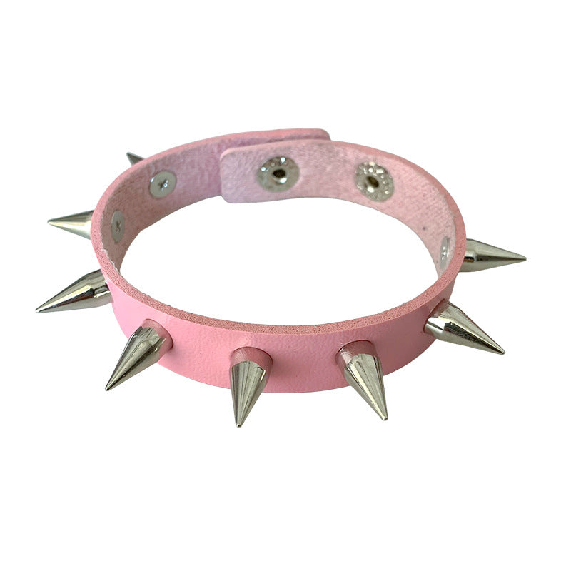 Punk Trendy Unique Rivet Couple Leather Rock Gothic Bracelets