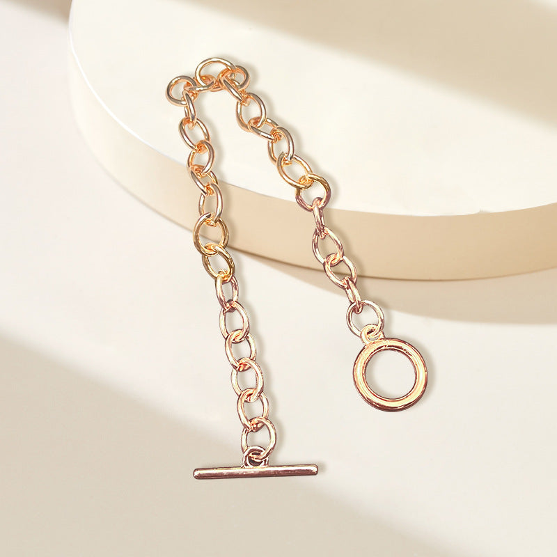 Women's Fashion Metal Plating Personality Buckle High Sense Bracelet
