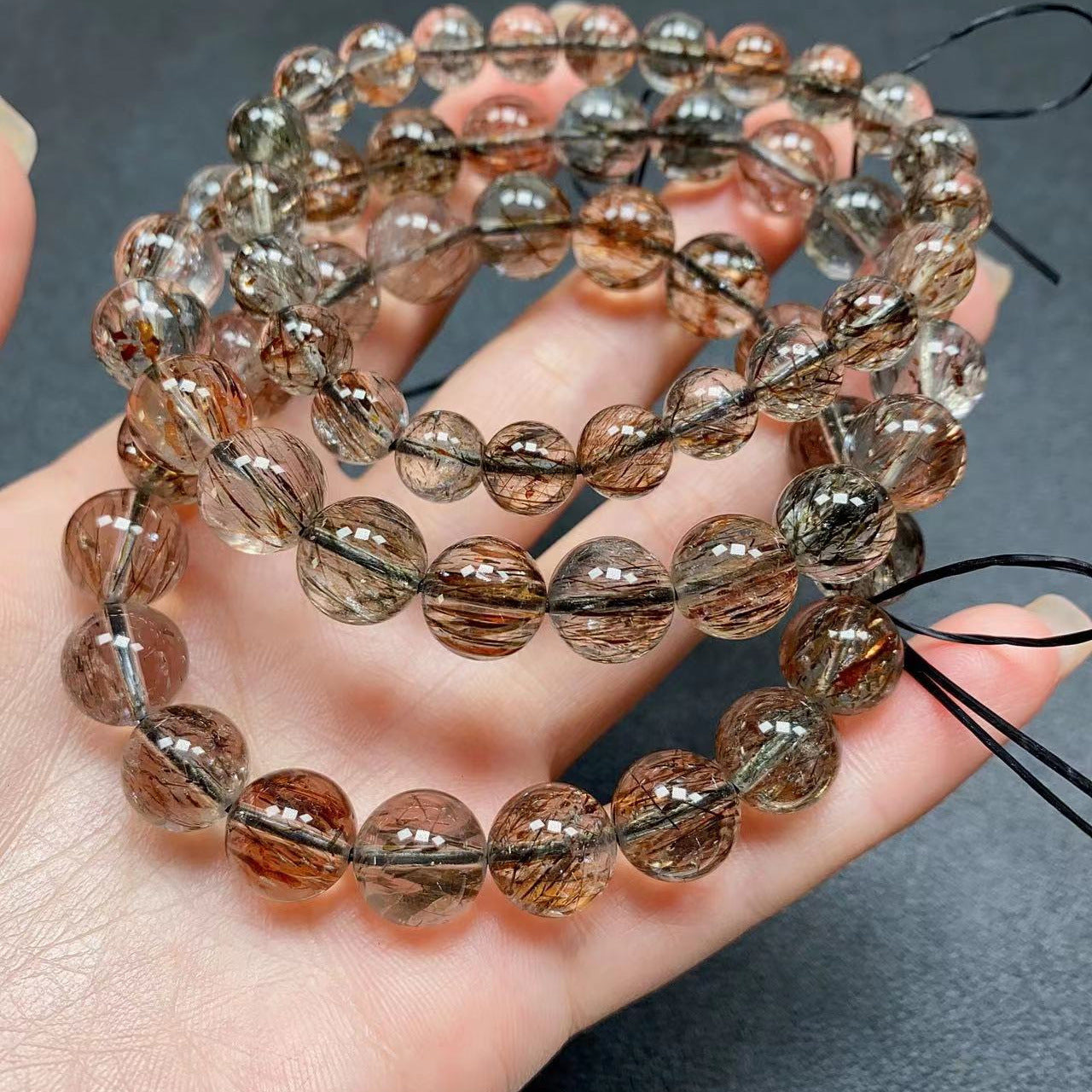 Citrine Garnet Agate Navy Blue Sapphire Red Rabbit Strawberry Black Bracelets